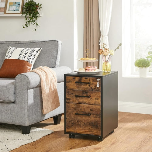 File Cabinet, Pre-Assembled except Wheels and Handles, Office Filing