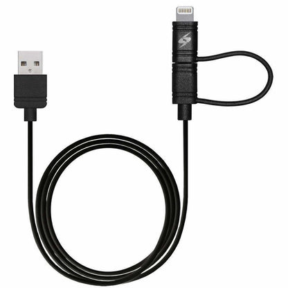Amzer Apple MFi Certified 2-1 Sync & Charge Lightning cable with Micro USB