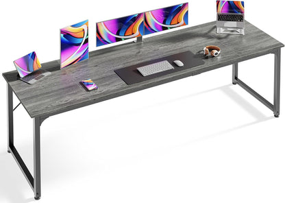 Computer Desk, 80 Inch Office Desk, Gaming Desk with Storage, Writing