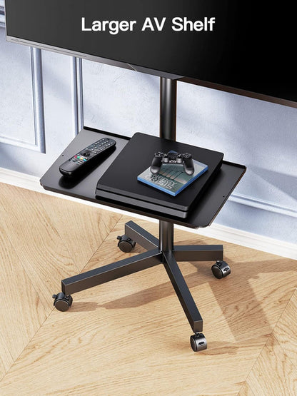 Mobile TV Cart with Wheels for 23-60 Inch LCD LED OLED Flat Curved