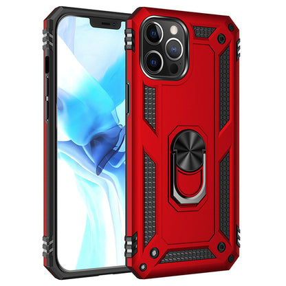 Tech Armor Ring Stand Grip Case with Metal Plate for iPhone 12 Pro Max