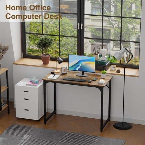 39 Inches Computer Desk, Modern Simple Style Desk for Home Office,