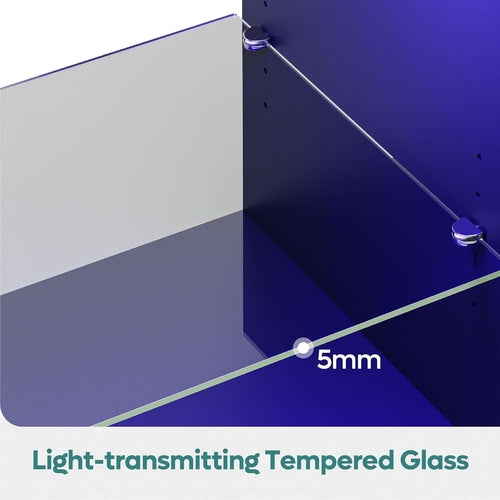 LED TV Stand for 55/60/65 Inch TV, Gaming Entertainment Center with