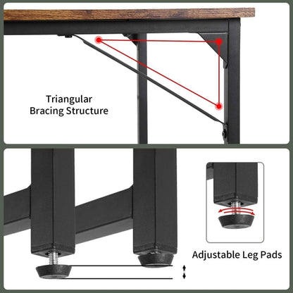 Computer Desk,47.2 Inches Home Office Desk Writing Study Table Modern