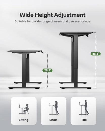 Standing Desk Adjustable Height Stand up Home Office Desk,‎ 48X24 Inch