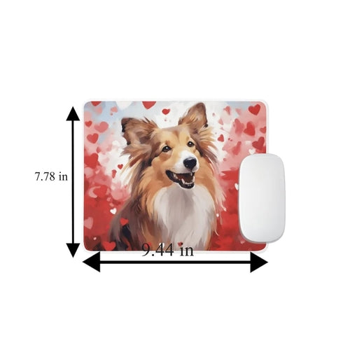 Sweetheart Dog Shetland Sheepdog Non-Slip Rubber Mousepad