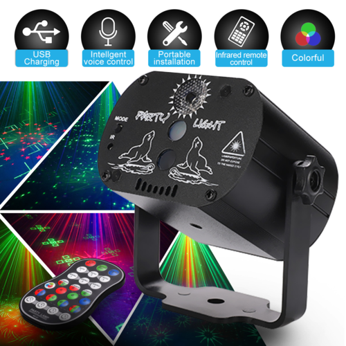 Mini RGB Disco Light LED Laser Stage Projector – Everything Computers