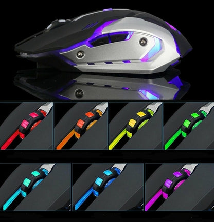 Ninja Dragon Stealth 7 Silent LED Gaming Wireless Mouse