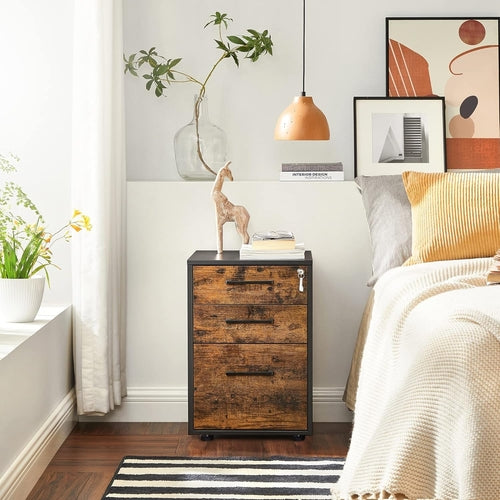 File Cabinet, Pre-Assembled except Wheels and Handles, Office Filing