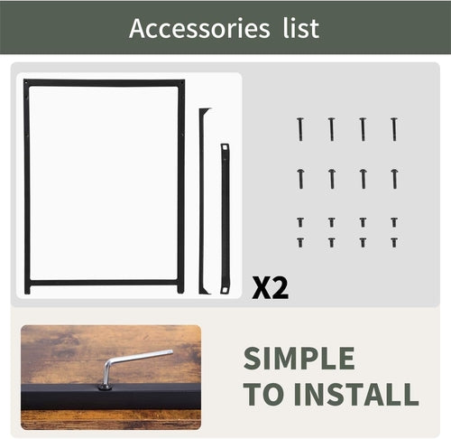 Computer Desk,47.2 Inches Home Office Desk Writing Study Table Modern