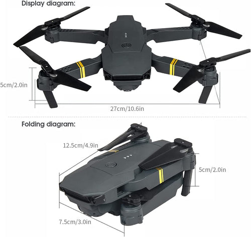 4K HD Dual Camera RC FPV WiFi Portable Wide Angle Foldable Quadcopter
